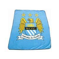 Manchester City Crest Fleece Blanket