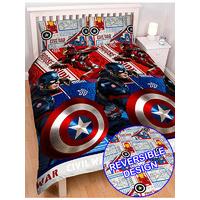 Marvel Captain America Civil War Double Duvet Cover Set