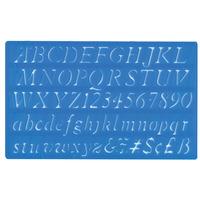 Major Brushes 20mm Italic Lettering Stencil