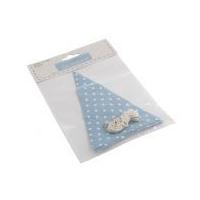 make your own bunting sewing kit blue white spot