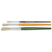 major brushes kids paint brushes short handle hog bristle pack o