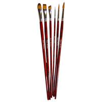 Major Brushes Acrylic Brush, Artist\'s Choice Superior (Set of 6)