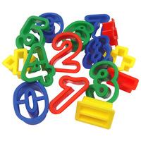 Major Brushes Plastic Dough Cutters Numbers and Symbols Pack of 15