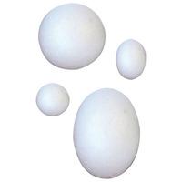 major brushes polystyrene assorted eggs and balls pack of 42