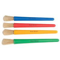 Major Brushes Coloured Junior Chubby Brushes - Pack of 4