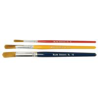 Major Brushes Kids Paint Brushes - Nylon Short Handle (Pack of 30)