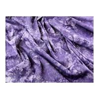 Marble Texture Print Cotton Poplin Dress Fabric Purple