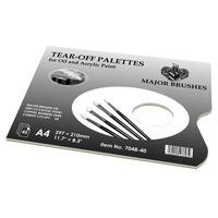 Major Brushes Palette Pad 40 Sheets A4 Size with Thumb Hole