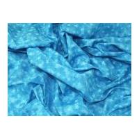 Marble Star Print Cotton Poplin Dress Fabric Turquoise