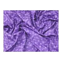 Marble Star Print Cotton Poplin Dress Fabric Purple