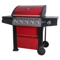 Master Cook Red Connoisseur 600 Deluxe 5 Burner