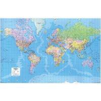 Map Marketing World Map 3D Effect Giant (Unframed) - Scale 312 Miles/1 inch