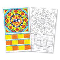 mandala colour in 2017 calendars pack of 12
