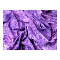 Marble Texture Print Cotton Poplin Dress Fabric Bright Purple