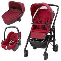 maxi cosi loola 3 3in1 pebble travel system robin red new