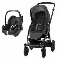 Maxi Cosi Stella 2in1 Pebble Travel System With Matching Carseat-Black Raven (NEW)