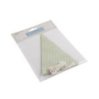 make your own bunting sewing kit green white spot