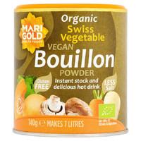 Marigold Organic Bouillon Powder - Reduced Salt - 140g