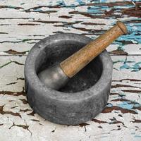 Makrana Mortar and Pestle - Grey