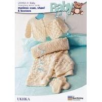 Matinee Coat, Shawl & Bootees in Baby DK (UKHKA41)