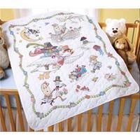 Mary Engelbreit Mother Goose Crib Cover Stamped Cross Stitch-34X43 207946