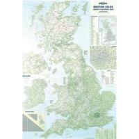 map marketing british isles motoring map unframed scale 125 miles