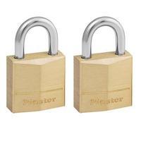 master lock 120eurt 20mm mounted brass padlock with steel bracket 1 x