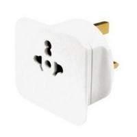 Masterplug TAVUK Visitor to UK to Travel Adaptor (White)