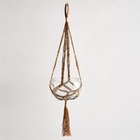 Macramaté Hanging Plant Holder, Natural Colour