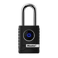 master lock 4401dlh 56mm wide bluetooth smart padlock silverblack