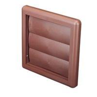 manrose brown external flap wall vent h140mm