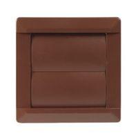 Manrose Brown External Flap Wall Vent (W)110mm