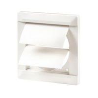 manrose white external flap wall vent