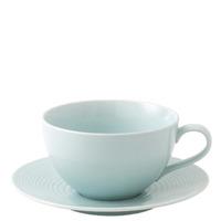 Maze Blue Breakfast Cup and Saucer - Gordon Ramsay