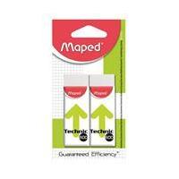 Maped Technic 600 Plastic Eraser 2 Pack