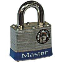 Master Lock Laminated Steel Padlock with hardened 10mm Dia Shackle