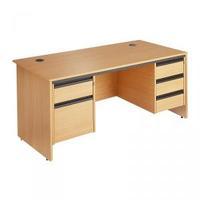 Maestro 1786 P End 2&3 Draw Pedestal Oak
