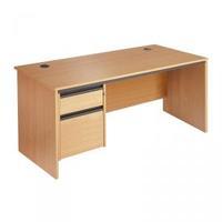 Maestro 1786 P End 2 Draw Pedestal Oak