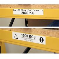 Magnetic Warehouse Labels 25 high x 200 wide