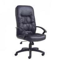 man leather chair black