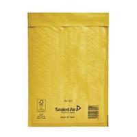 mail lite bubble lined size d1 180x260mm gold postal bag pack of 100