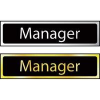 Manager - Sign POL (200 x 50mm)