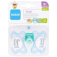 MAM Style 0+M Soother - Boy (Blue)