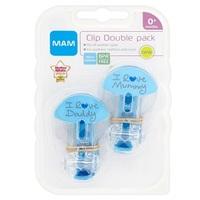 MAM 2 Soother Clips - Boy (Blue)