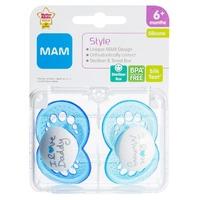 mam style 6m soother boy blue