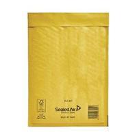 Mail Lite Bubble Lined Size D1 180x260mm Gold Postal Bag Pack of 10
