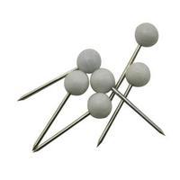Map Pins White Pack of 100 26871