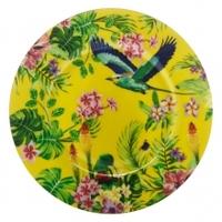 maxwell williams birds of paradise plate yellow 19cm