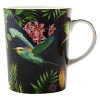 maxwell williams birds of paradise mug black 330ml