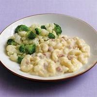 macaroni cheese with smoked ham